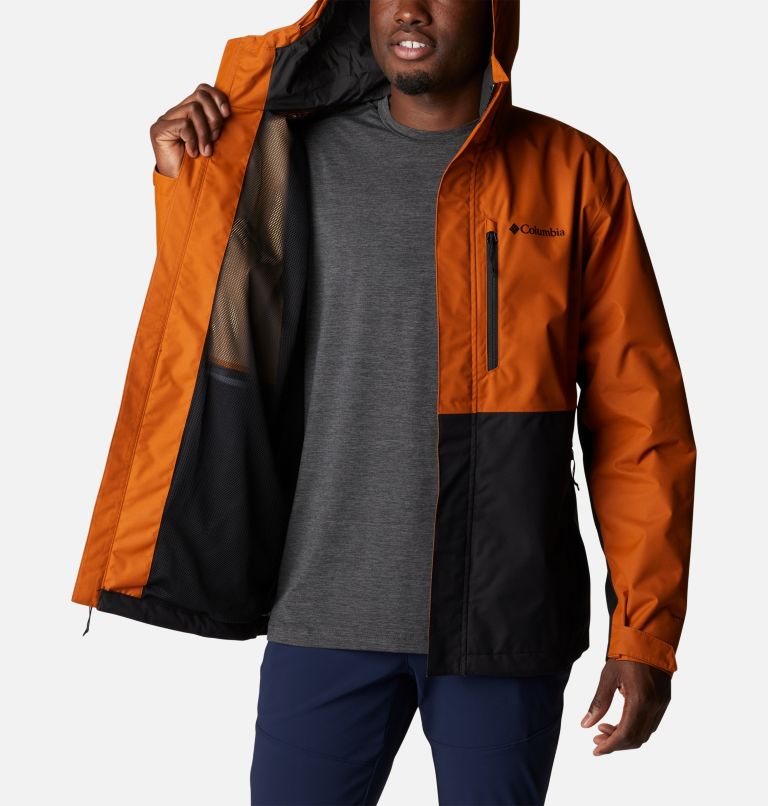 Men's Hikebound Rain Jacket, Color: Warm Copper, Black, image 5