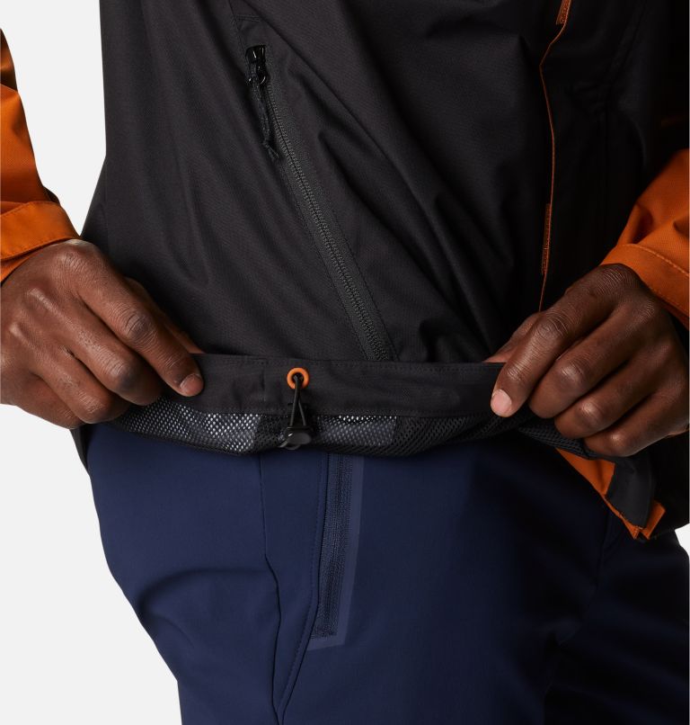 Men's Hikebound Rain Jacket, Color: Warm Copper, Black, image 6