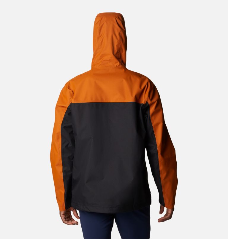 Thumbnail: Men's Hikebound Rain Jacket, Color: Warm Copper, Black, image 2