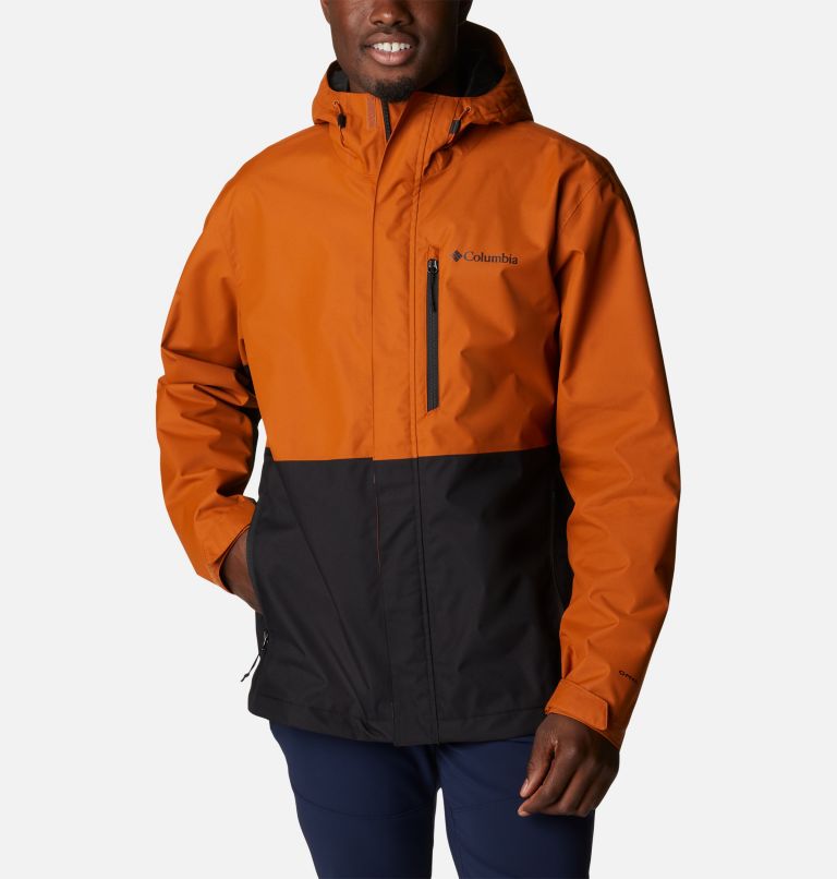 Men's Hikebound Rain Jacket, Color: Warm Copper, Black, image 1