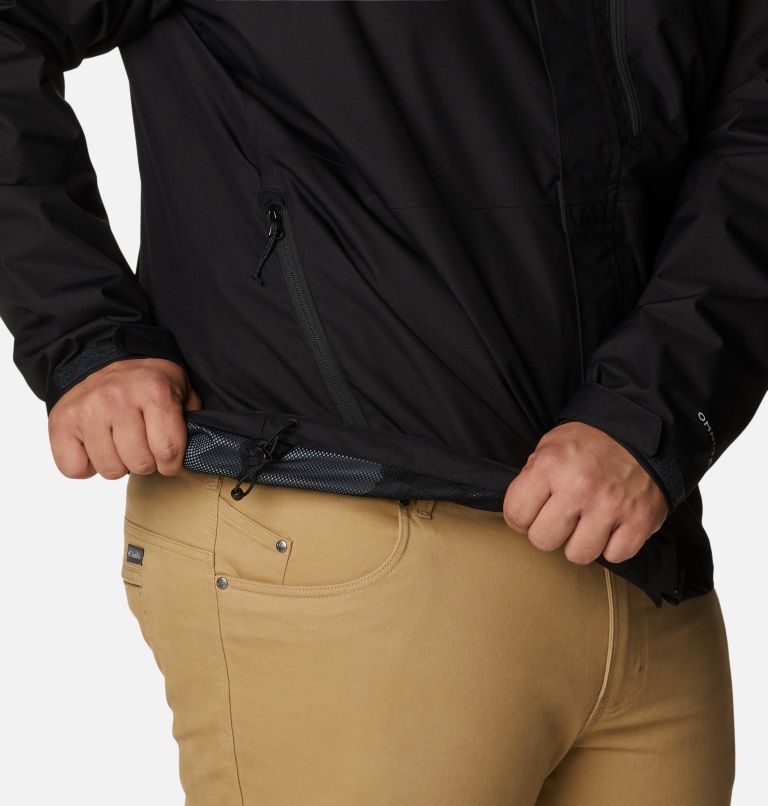 Chaqueta impermeable Hikebound para hombre - Talla grande, Color: Black, image 6