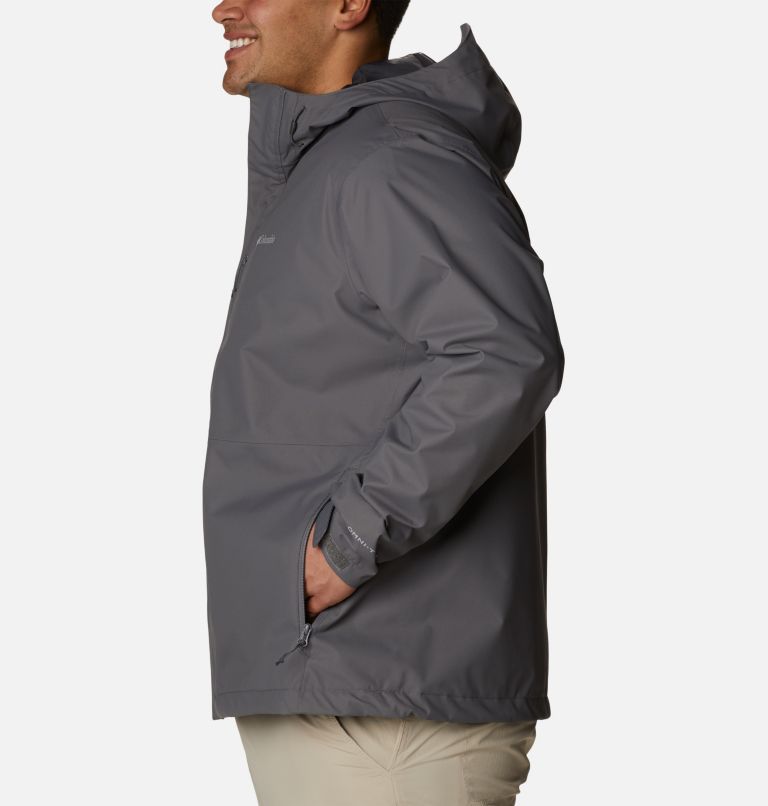 Men's Hikebound Rain Jacket - Big, Color: City Grey, image 3