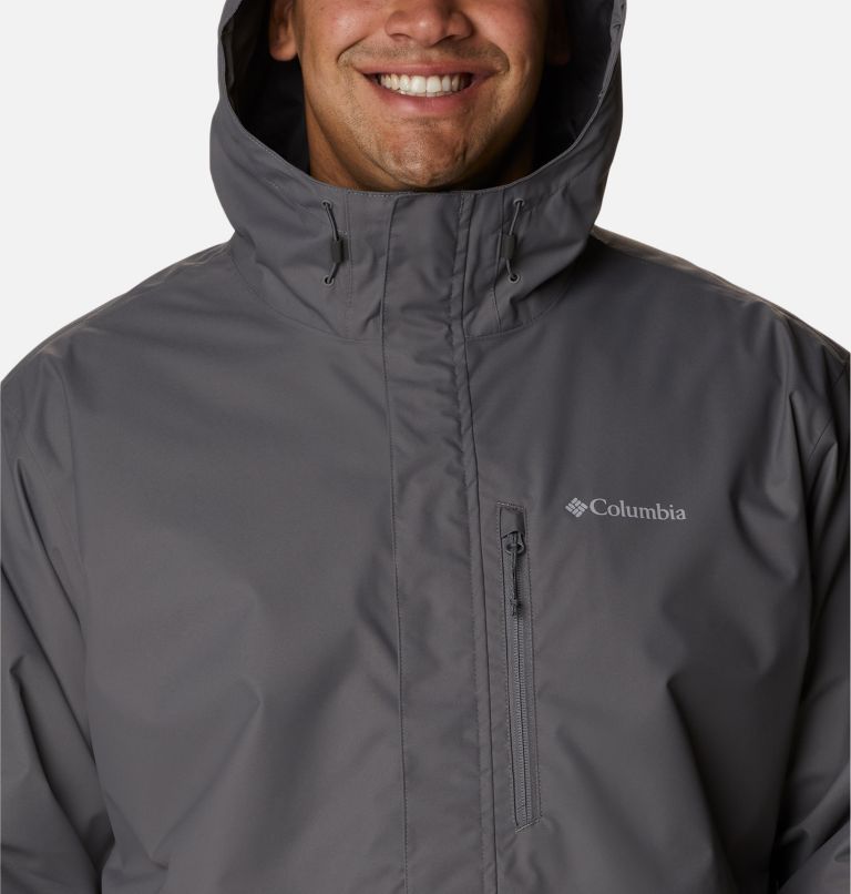 Thumbnail: Men's Hikebound Rain Jacket - Big, Color: City Grey, image 4