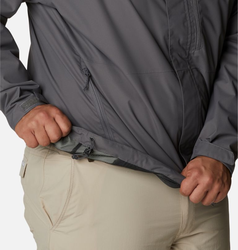 Men's Hikebound Rain Jacket - Big, Color: City Grey, image 6