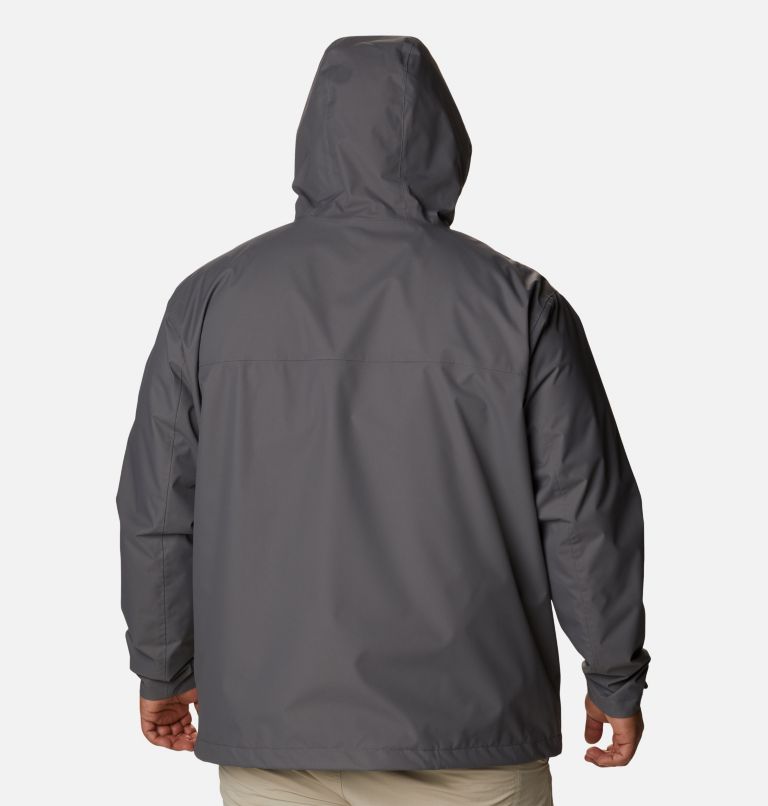 Thumbnail: Men's Hikebound Rain Jacket - Big, Color: City Grey, image 2