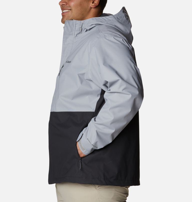 Thumbnail: Men's Hikebound Rain Jacket - Big, Color: Columbia Grey, Shark, image 3
