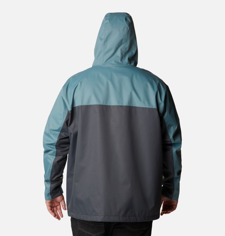 Thumbnail: Men's Hikebound Rain Jacket - Big, Color: Metal, Shark, image 2