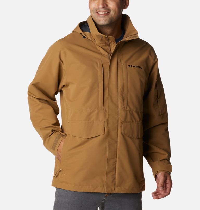 Men's Big Spring Rain Jacket, Color: Delta
