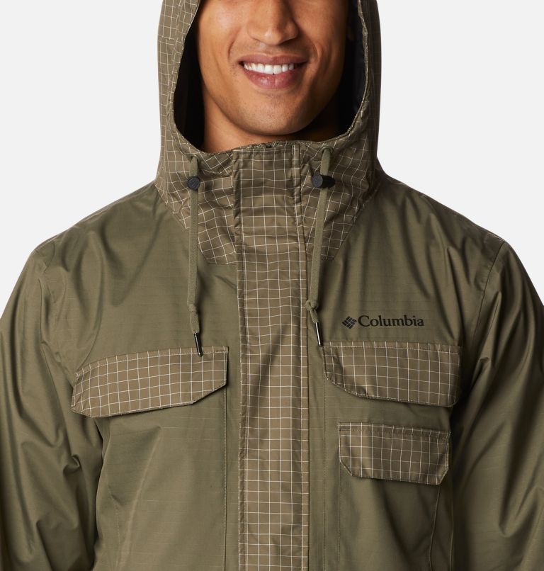 Thumbnail: Men’s Buckhollow Waterproof Shell Jacket, Color: Stone Green, image 4