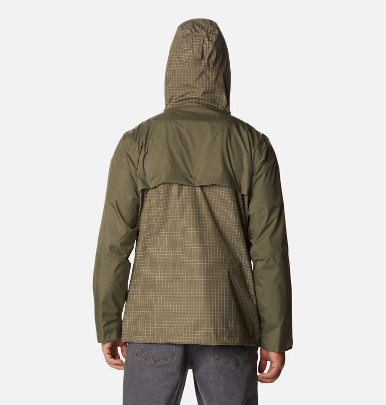 Men’s Buckhollow Waterproof Shell Jacket, Color: Stone Green, image 2