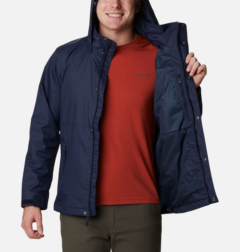 Thumbnail: Men's Cloud Crest Jacket - Tall, Color: Collegiate Navy, image 5