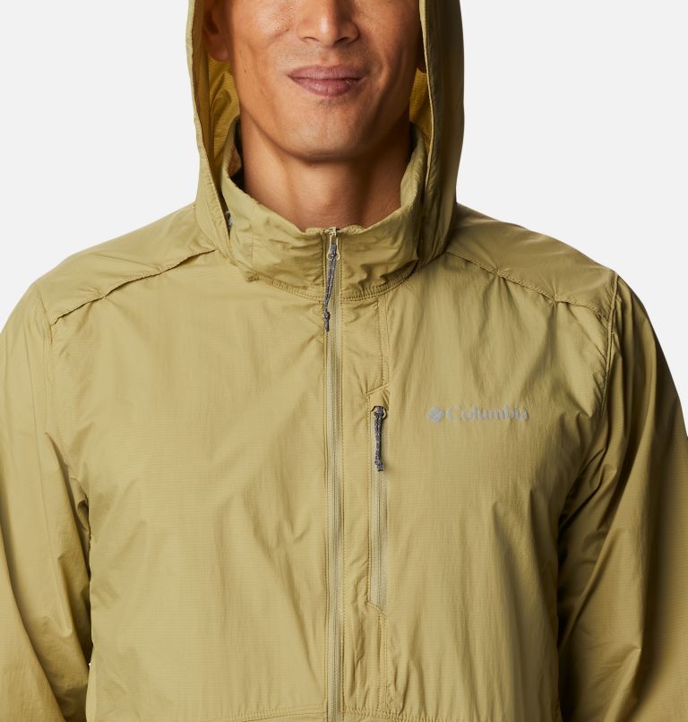 Men's Alpine Chill Windbreaker Jacket, Color: Savory, White Stripe, image 4