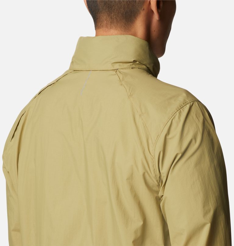 Men's Alpine Chill Windbreaker Jacket, Color: Savory, White Stripe, image 7
