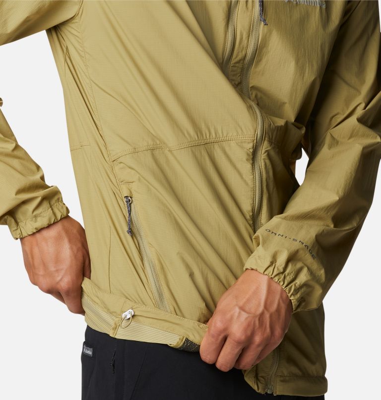 Men's Alpine Chill Windbreaker Jacket, Color: Savory, White Stripe, image 8