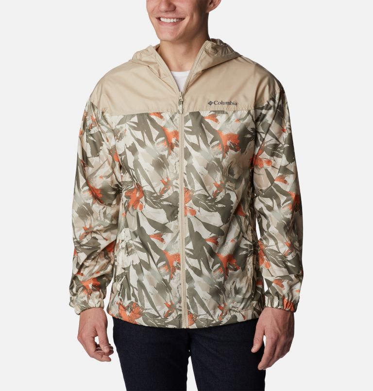 Columbia Men's Detroit Tigers Navy Camo Flash Forward Windbreaker