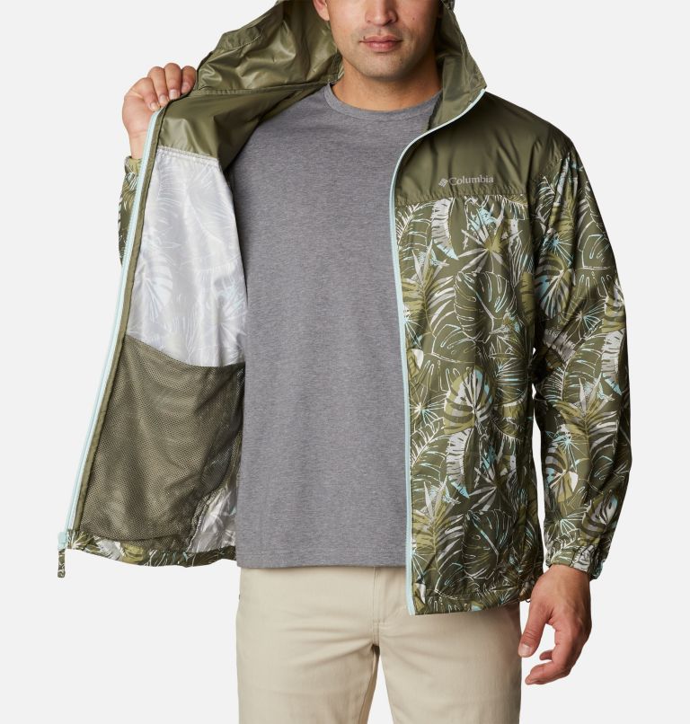 Coupe-vent Flash Challenger Novelty Homme, Color: Stone Green King Palms Multi Print, image 5