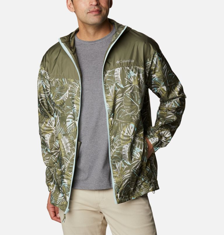 Coupe-vent Flash Challenger Novelty Homme, Color: Stone Green King Palms Multi Print, image 7