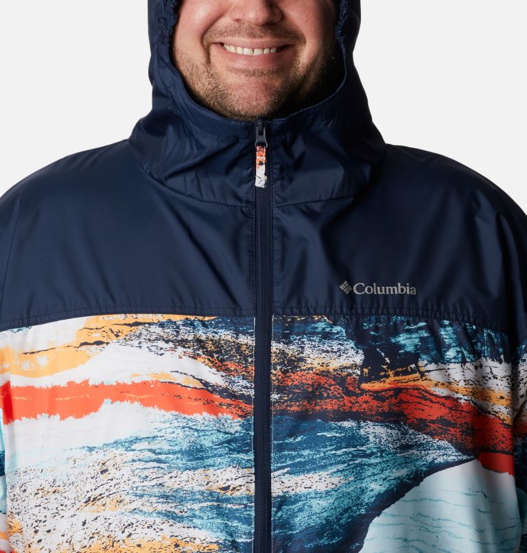 Coupe-vent Flash Challenger Novelty Homme - Tailles fortes, Color: Icy Morn Hyper Nature Print, image 4