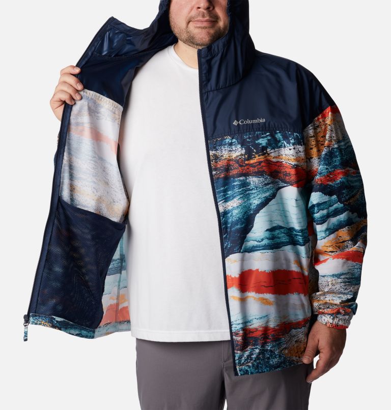 Thumbnail: Coupe-vent Flash Challenger Novelty Homme - Tailles fortes, Color: Icy Morn Hyper Nature Print, image 5