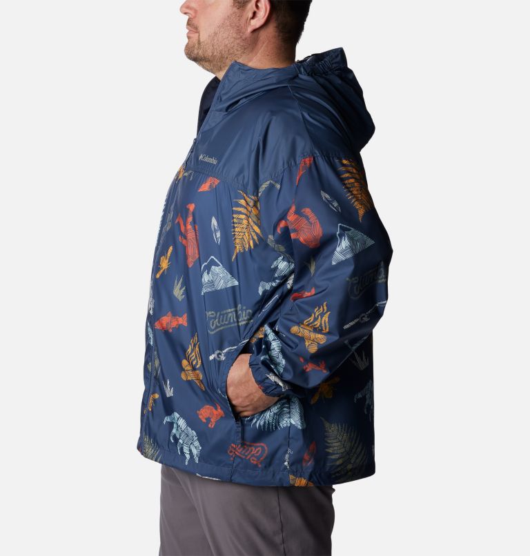 Coupe-vent Flash Challenger Novelty Homme - Tailles fortes, Color: Dark Mountain Wanderlandia Print, image 3