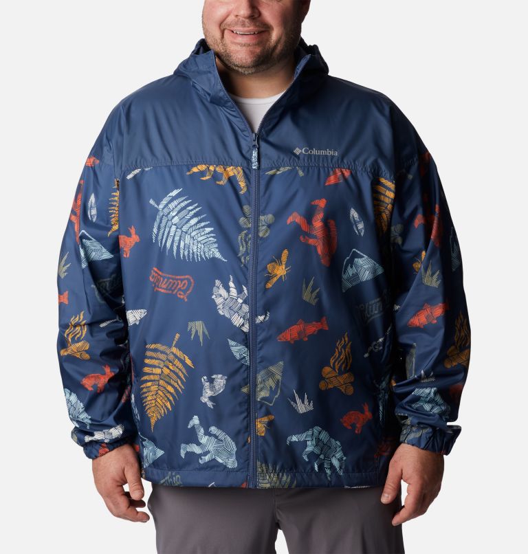Coupe-vent Flash Challenger Novelty Homme - Tailles fortes, Color: Dark Mountain Wanderlandia Print, image 1
