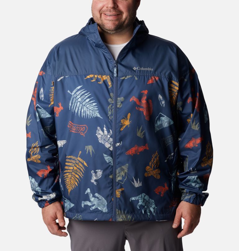 Thumbnail: Coupe-vent Flash Challenger Novelty Homme - Tailles fortes, Color: Dark Mountain Wanderlandia Print, image 1