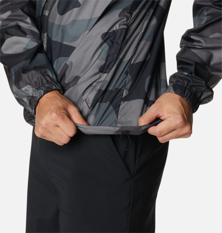 Flash Challenger Novelty Windbreaker, Color: Black Mod Camo Print, image 6