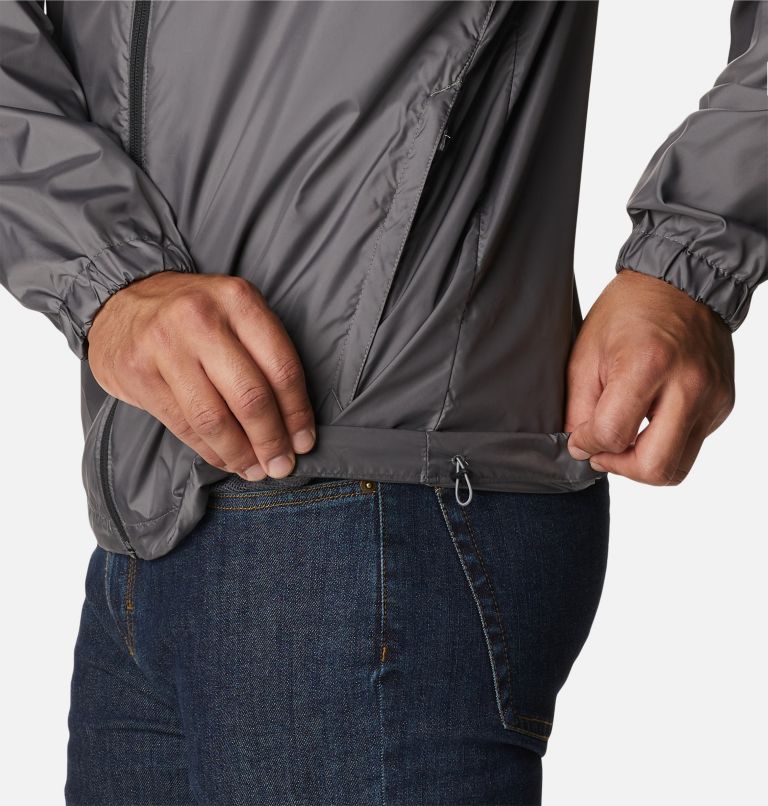 Men’s Flash Challenger Windbreaker - Novelty, Color: City Grey, Black, image 6