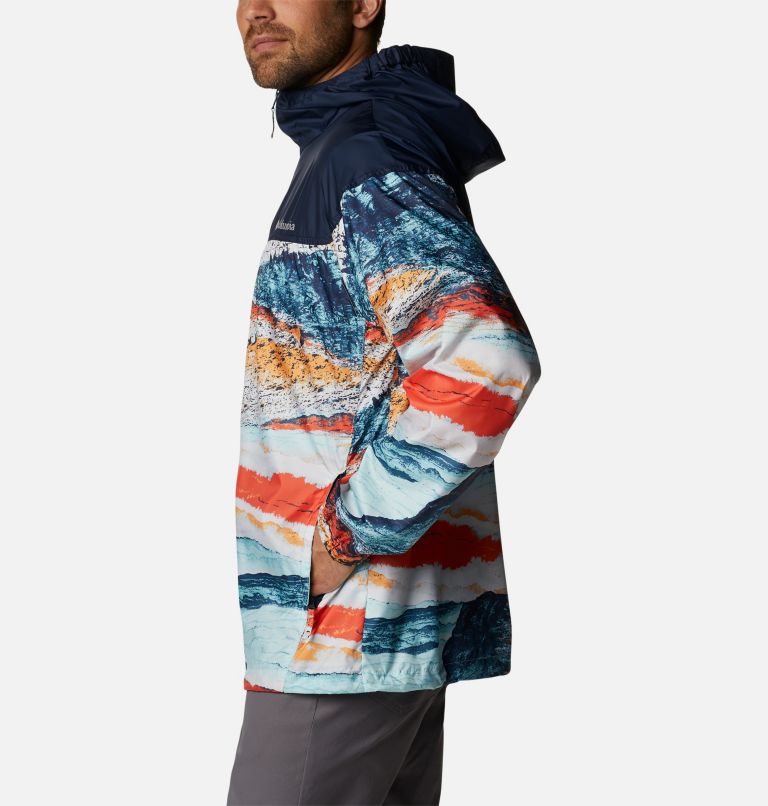 Thumbnail: Coupe-vent Flash Challenger Novelty Homme, Color: Icy Morn Hyper Nature Print, image 3