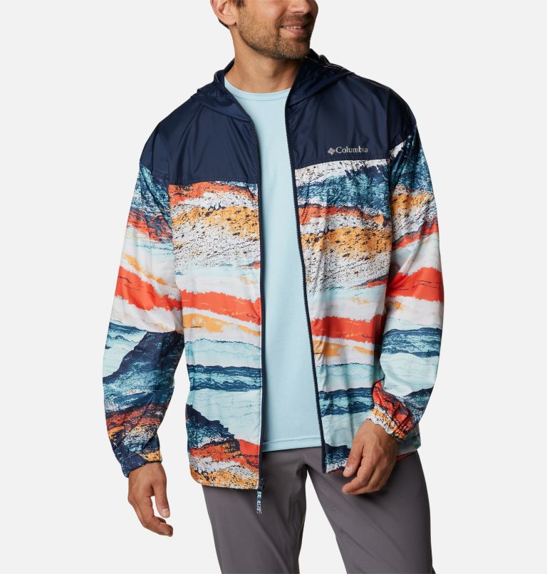 Coupe-vent Flash Challenger Novelty Homme, Color: Icy Morn Hyper Nature Print, image 7