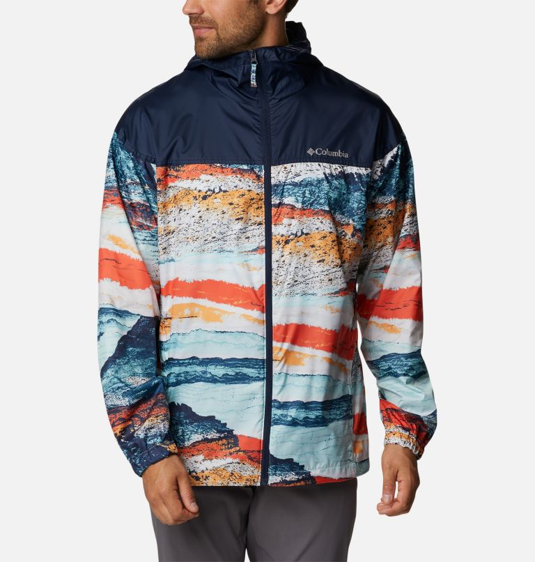 Coupe-vent Flash Challenger Novelty Homme, Color: Icy Morn Hyper Nature Print, image 1