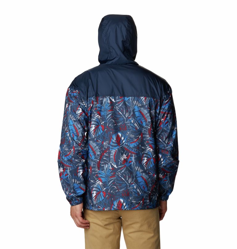 Coupe-vent Flash Challenger Novelty Homme, Color: Bright Indigo King Palms Multi Print, image 2