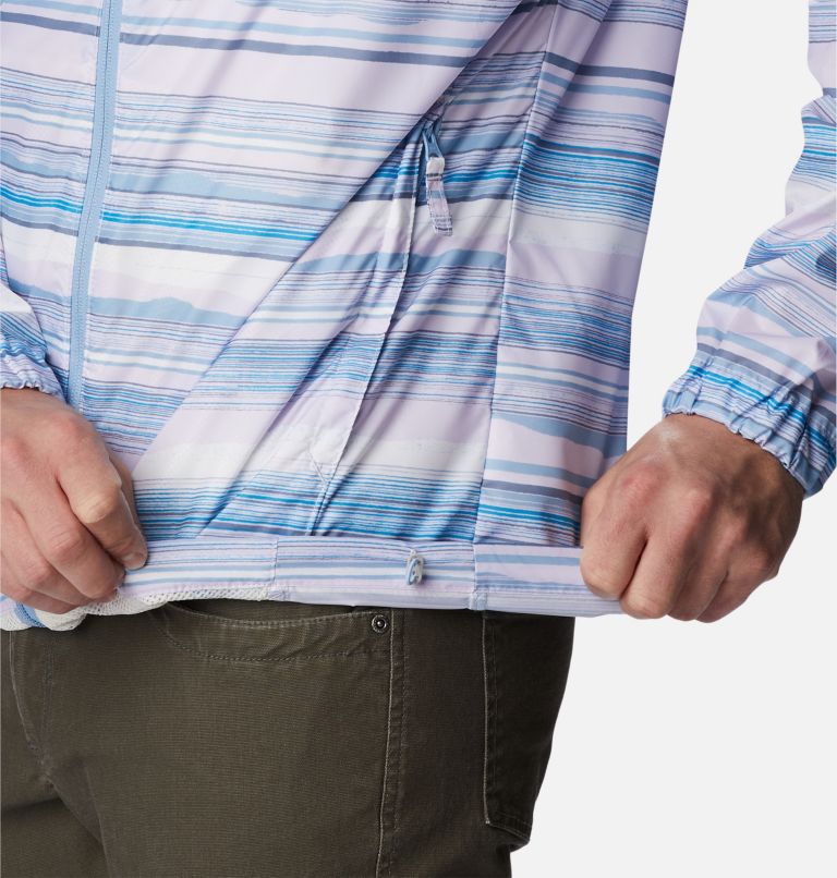Cortavientos Flash Challenger Novelty para hombre, Color: Purple Tint Horizons Stripe Mlti, Jt Str, image 6