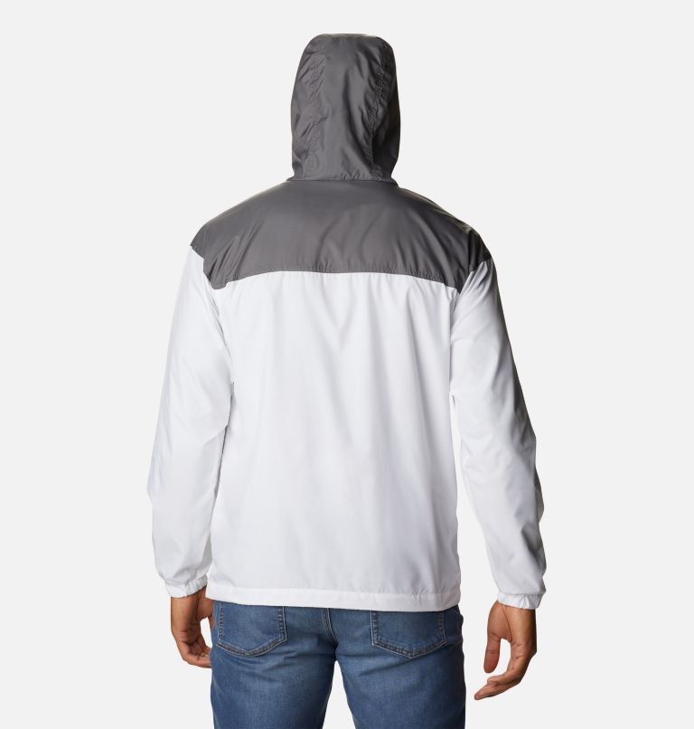 Men's Flash Challenger Anorak Jacket, Color: White, City Grey, Nimbus Grey