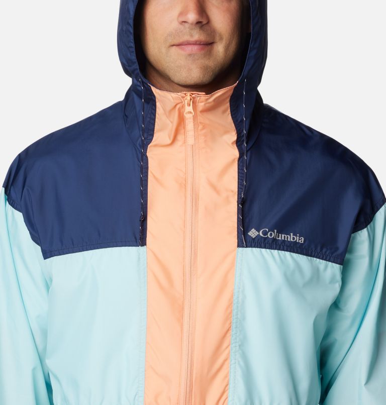 Flash Challenger Anorak, Color: Spray, Collegiate Navy, Apricot Fizz, image 4