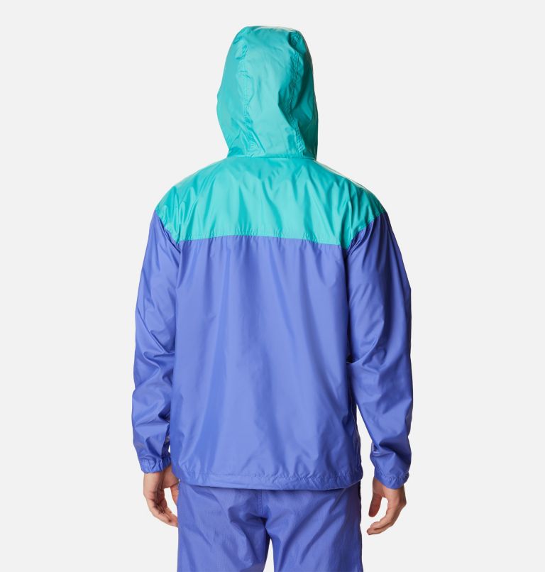 Men’s Flash Challenger Anorak, Color: Purple Lotus, Bright Aqua, Desert Orange, image 2