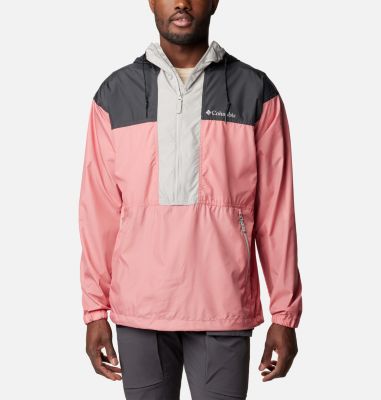 Pink and outlet grey windbreaker