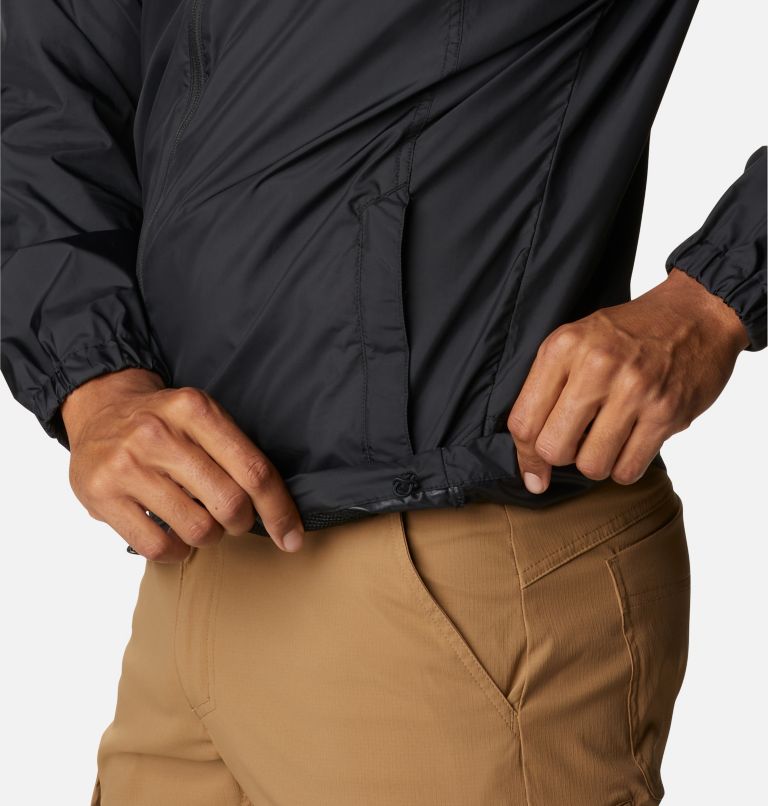 Men's Flash Challenger Windbreaker Jacket, Color: Black, image 6