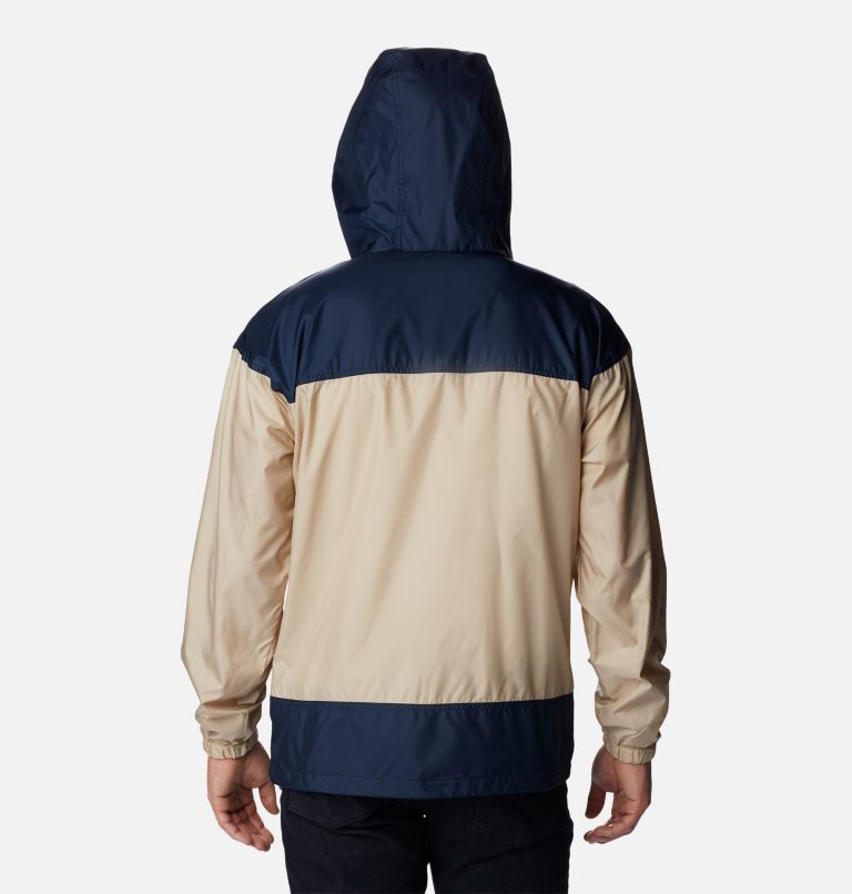Thumbnail: Men's Flash Challenger Windbreaker Jacket - Tall, Color: Ancient Fossil, Collegiate Navy, image 2
