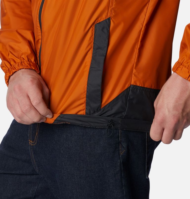 Men's Flash Challenger Windbreaker Jacket, Color: Warm Copper, Black, image 6