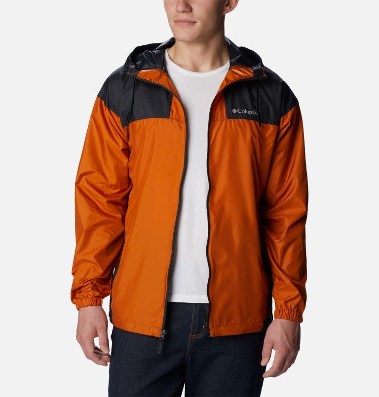 Men's Flash Challenger Windbreaker Jacket, Color: Warm Copper, Black, image 7