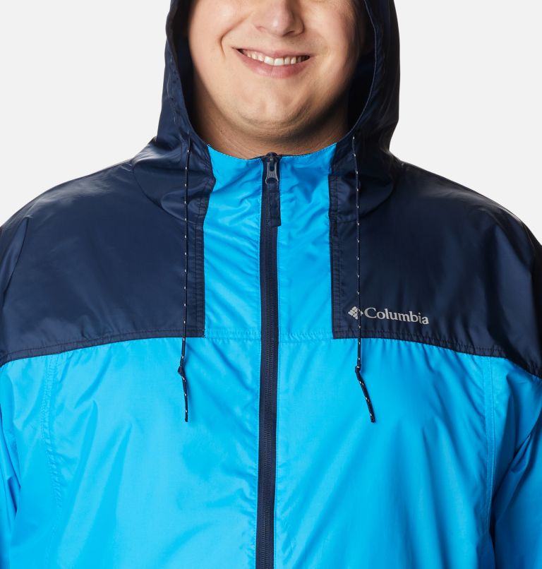 Men's Flash Challenger Windbreaker Jacket - Big, Color: Compass Blue, Collegiate Navy, image 4
