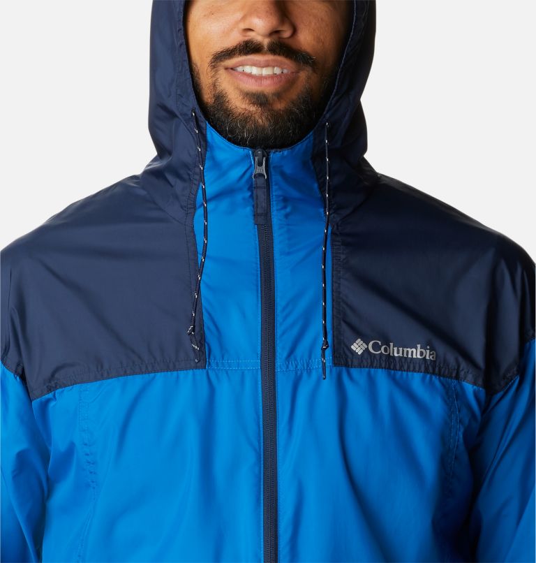 Men's Flash Challenger Windbreaker Jacket - Tall, Color: Bright Indigo, Collegiate Navy, image 4