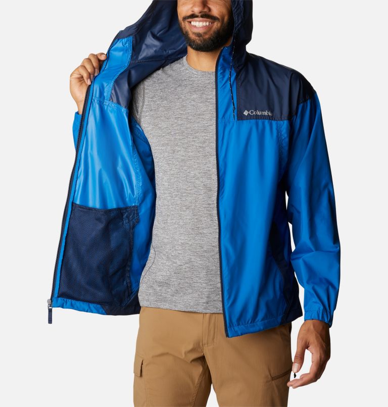 Men's Flash Challenger Windbreaker Jacket - Tall, Color: Bright Indigo, Collegiate Navy, image 5