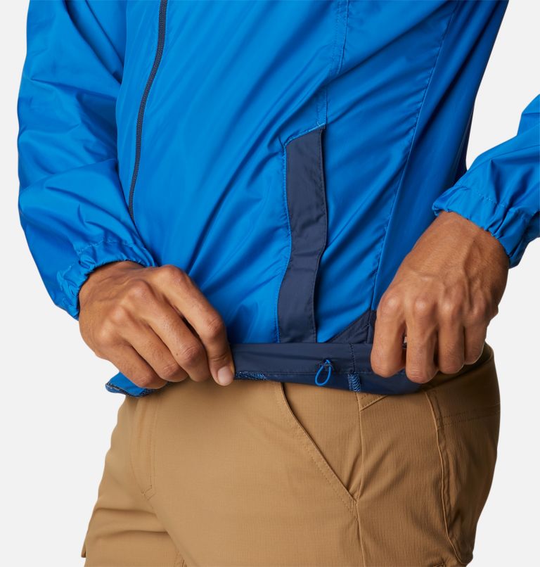 Men's Flash Challenger Windbreaker Jacket - Tall, Color: Bright Indigo, Collegiate Navy, image 6