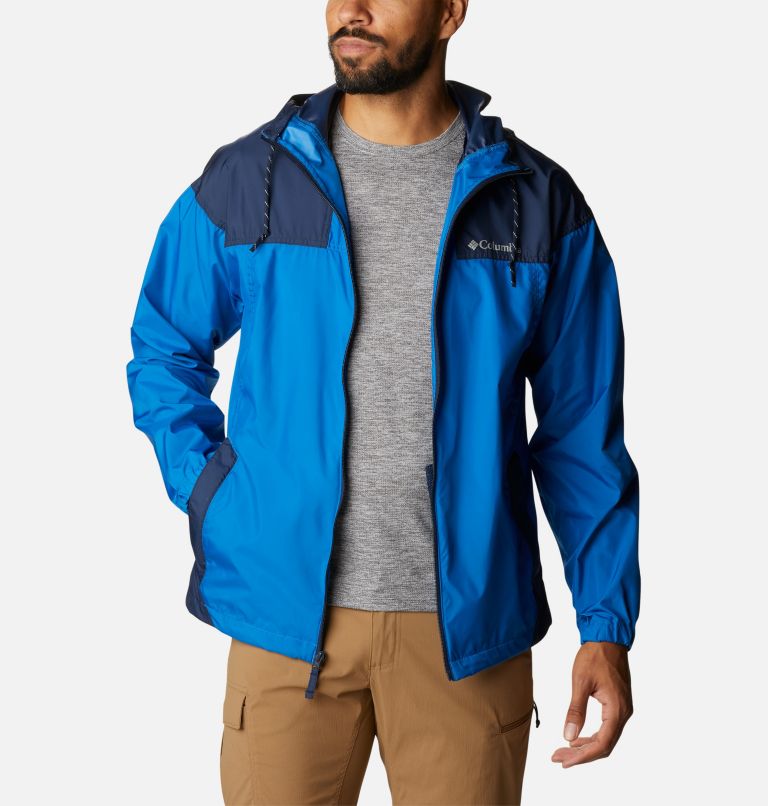 Men's Flash Challenger Windbreaker Jacket - Tall, Color: Bright Indigo, Collegiate Navy, image 7