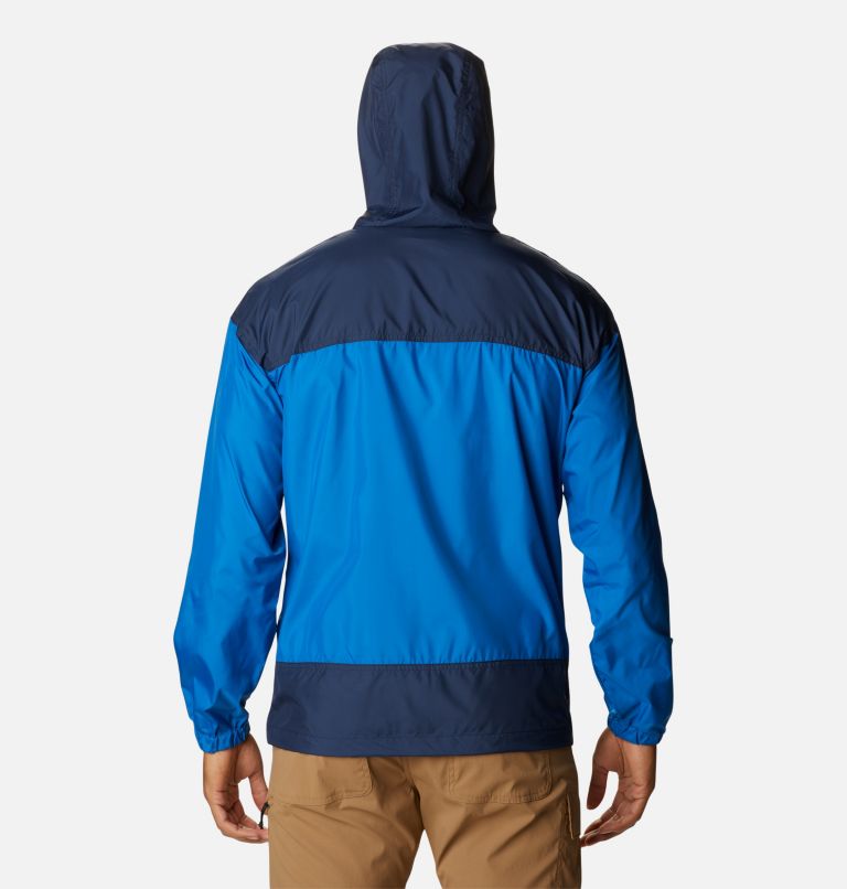 Men's Flash Challenger Windbreaker Jacket - Tall, Color: Bright Indigo, Collegiate Navy, image 2