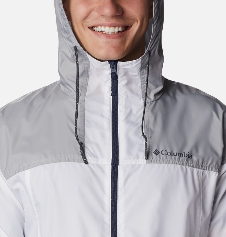 Thumbnail: Coupe-vent Flash Challenger Homme, Color: White, Columbia Grey, image 4