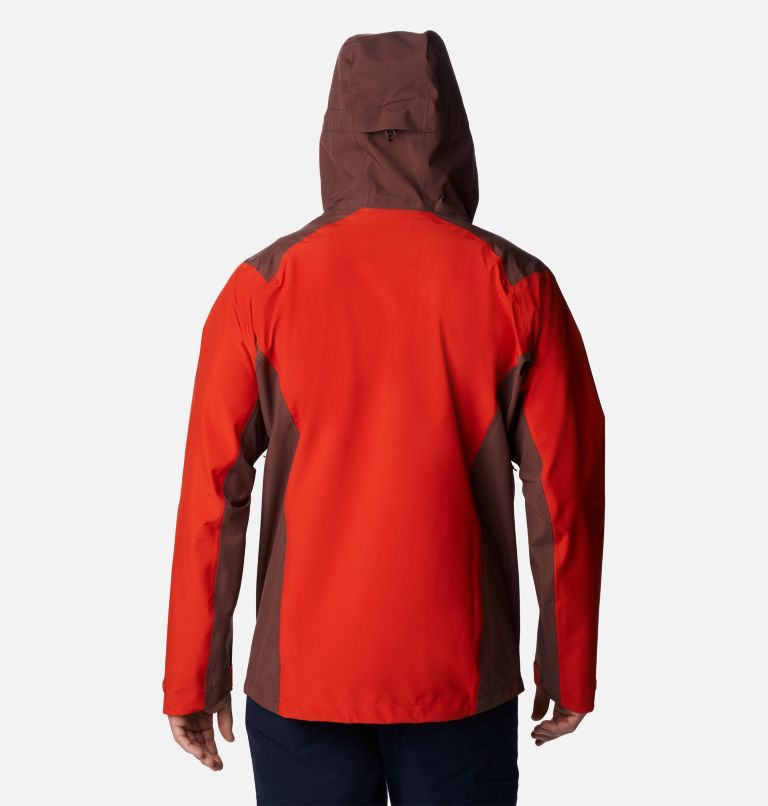 Men’s Peak Creek Waterproof Shell Walking Jacket, Color: Spicy, Light Raisin, image 2