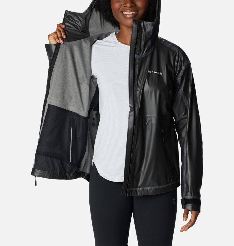 Women's OutDry Extreme Wildrain Shell, Color: Black, image 5